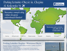 Tablet Screenshot of parking-lotnisko.com